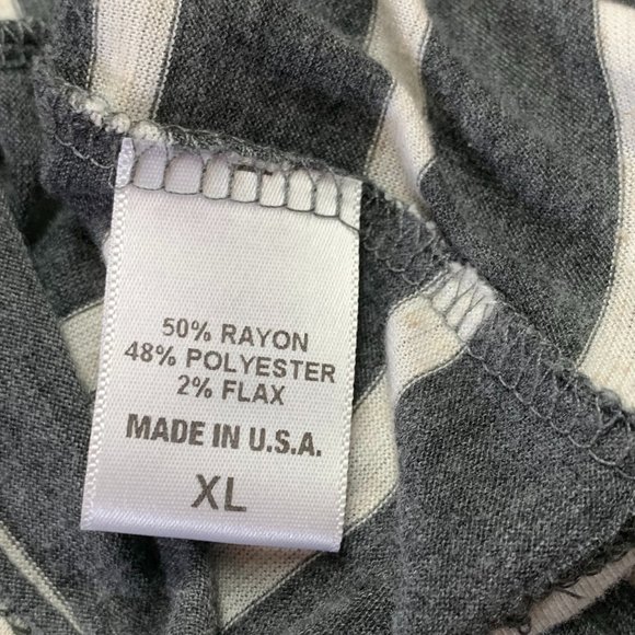 Bobeau Striped Embellished Short Sleeved Tee - Picture 6 of 6